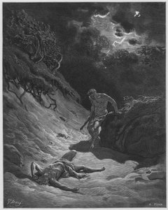 De dood van Abel door Gustave Dore